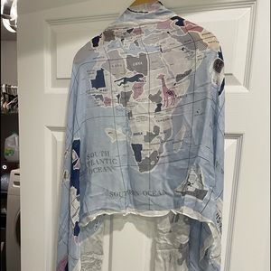 PRICE DROP! Kate Spade Oblong Scarf/wrap Blue Sky - NWT